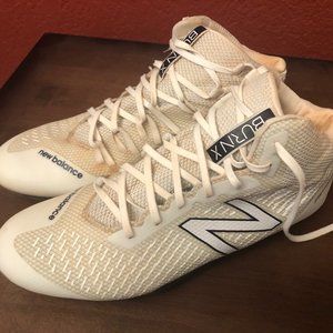 Men's Burn X Mid-Cut Limited Edition Lacrosse Shoes. Color: white Size: 10